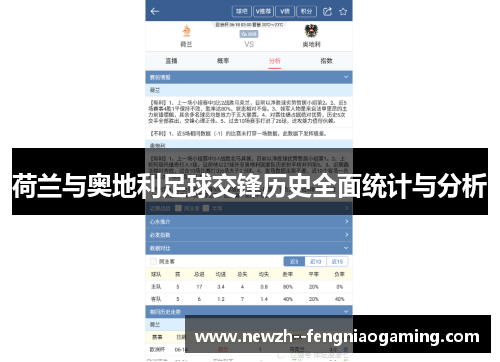荷兰与奥地利足球交锋历史全面统计与分析